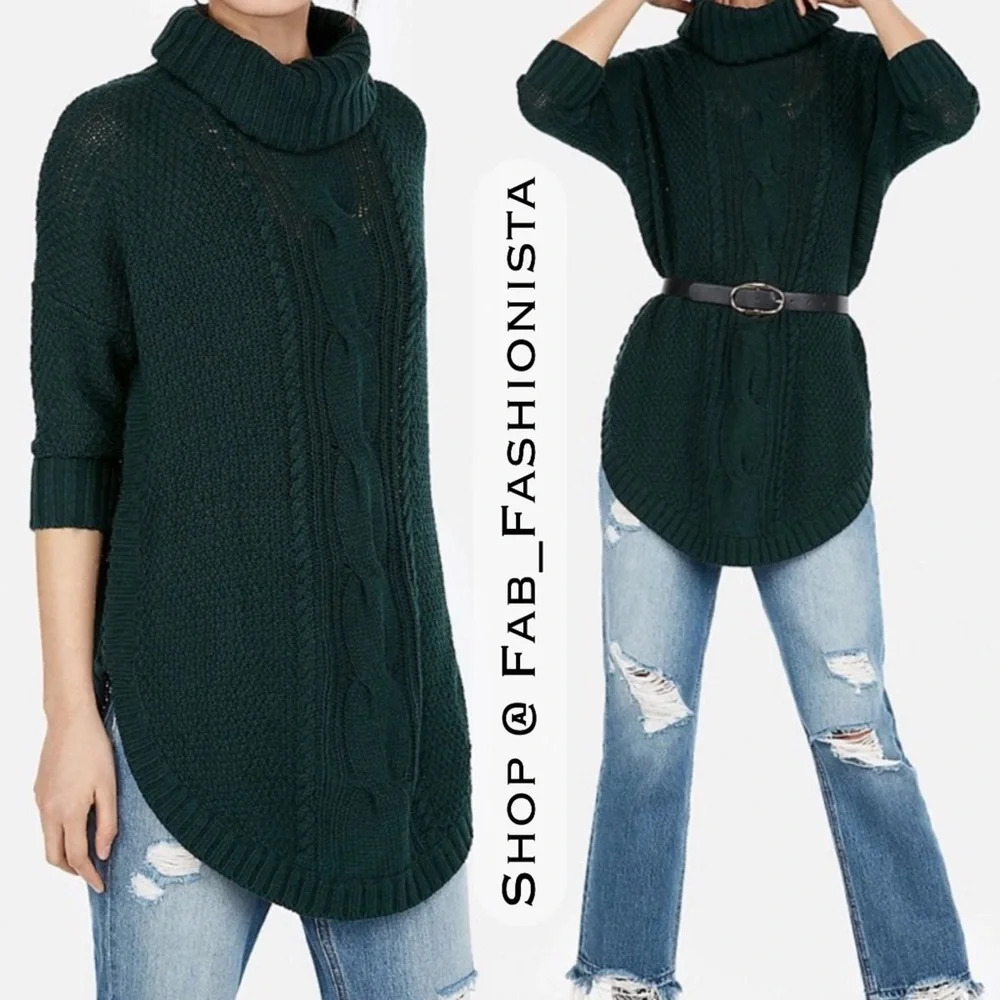 Knit sweater green size medium new with tag